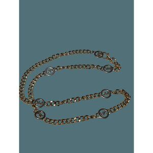 Michael Kors Gold & Silver Adjustable Chain Belt
